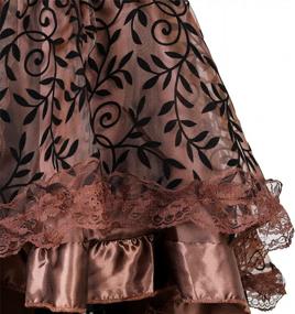 img 1 attached to Plus Size Women'S Steampunk Pirate Costume - Renaissance Skirt High Low Outfit