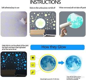 img 2 attached to 🌟 Magical Glow Stickers: Complete Set of 1597 Self-Adhesive Stars, Moon, Elfin Unicorns & Dots - Perfect for Room Ceiling, Wall Decals & Kids Party Decoration