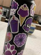 img 1 attached to 50-Pack Waterproof Aesthetic Purple Stickers For Teens, Girls - Perfect For Laptop, Hydro Flask, Phone, Car, Skateboard & Travel - Extra Durable 100% Vinyl review by Jose Smith