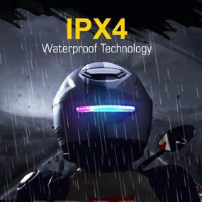 img 1 attached to 🔦 Enhance Motorcycle Safety with Steel Mate H3 Wireless Helmet Brake and Running Light: Rechargeable LED Signal Light (ECU Included)