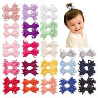 40-piece vinobow 2-inch mini boutique grosgrain ribbon hair bows clips: cute hair barrettes for baby girls and toddlers логотип