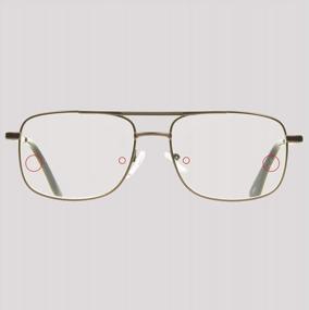 img 1 attached to Мультифокальные прогрессивные очки для игр и чтения для мужчин и женщин — 3 увеличения в 1 линзе, без линий, ProSPORT