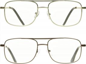 img 4 attached to Мультифокальные прогрессивные очки для игр и чтения для мужчин и женщин — 3 увеличения в 1 линзе, без линий, ProSPORT