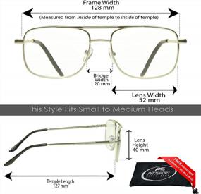 img 3 attached to Мультифокальные прогрессивные очки для игр и чтения для мужчин и женщин — 3 увеличения в 1 линзе, без линий, ProSPORT