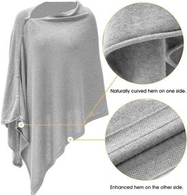 img 2 attached to 👚 Versatile Lightweight Women's Cashmere Sweater Accessories: Scarves & Wraps