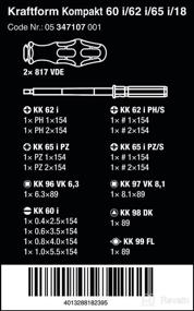 img 3 attached to Wera 5347107001 347107 Kraftform Kompakt VDE 60 i/62 i/65 i/18 Insulated Blade Set: A Comprehensive Review