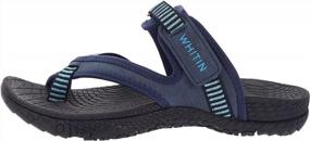 img 3 attached to WHITIN Women'S Arch Support Flip Flop Sandals For Outdoor Beach Activities With Toe Thong