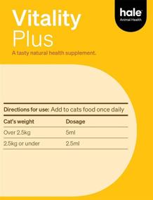 img 1 attached to 🐱 Hale Vitality Plus Natural Supplement for Cats – Omega 3 Tuna Oil from New Zealand South Pacific, DHA & EPA - Supports Joints, Heart, Brain, Immune System, Skin & Coat Health 220ml