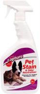 effective pet stain & odor neutralizer - carpet, wood, leather, rug, bed, couch, car, upholstery, clothes, curtains, wall, floor, concrete logo