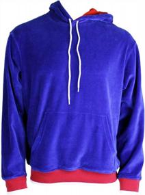 img 2 attached to Stay Warm And Stylish With Our Velour Hooded Sweatshirt