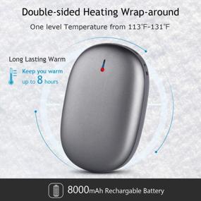 img 3 attached to Rechargeable Hand Warmer 8000MAh Power Bank By BRIGENIUS - Double-Sided Heating For Winter, Outdoor Activities, Raynaud'S, And Christmas Gift Ideas