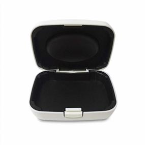 img 3 attached to Hearing Aid Case Hard - Portable Protective Storage Case For BTE CIC IIC ITE (White)
