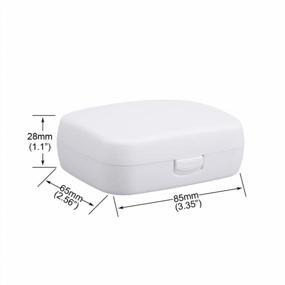 img 1 attached to Hearing Aid Case Hard - Portable Protective Storage Case For BTE CIC IIC ITE (White)