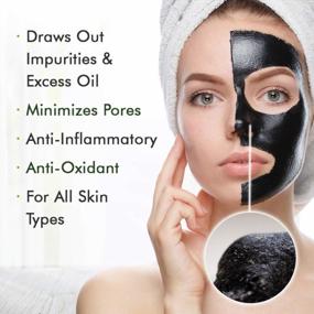 img 2 attached to Get Clear And Glowing Skin With Ebanel'S Charcoal Peel Off Face Mask And Brush Set