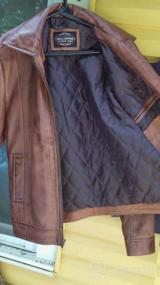 img 8 attached to Stylish And Durable: Brown Leather Jacket For Men Crafted From Black Real Lambskin