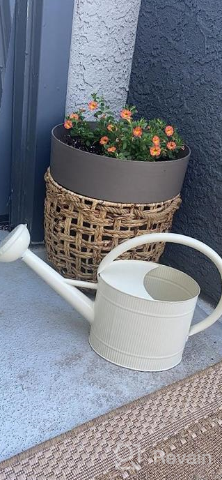 img 1 attached to 1.3 Gallon Metal Watering Can With Removable Spout - Decorative Farmhouse Plant Watering Can For Indoor And Outdoor - Perfect Christmas Gift & Decoration review by Claudia Phipps