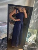 img 1 attached to Boho Chic: Women'S Summer Maxi Dress With Spaghetti Straps And Square Neckline review by Jennifer Hulett