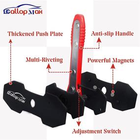 img 3 attached to 🔧 GallopMax Brake Caliper Press Tool: 360° Adjustable Ratcheting Piston Spreader with Double Hangers for Compressing Brake Calipers