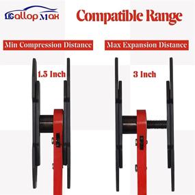 img 1 attached to 🔧 GallopMax Brake Caliper Press Tool: 360° Adjustable Ratcheting Piston Spreader with Double Hangers for Compressing Brake Calipers