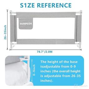 img 3 attached to 🛏️ Premium SURPCOS Bed Rails: Safe and Secure Guard for Toddlers' Mattresses at Kids' Home Store