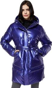 img 4 attached to Orolay Womens Winter Belted Darkgreen Women's Clothing via Coats, Jackets & Vests