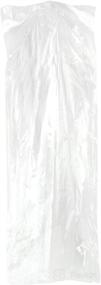 img 1 attached to 👗 HANGERWORLD 72-inch Clear Dry Cleaning Bag - Pack of 20, Thick 100 Gauge Polyethylene Clothes Dust Cover, Extra Long for Dresses, Perforated for Easy Tear