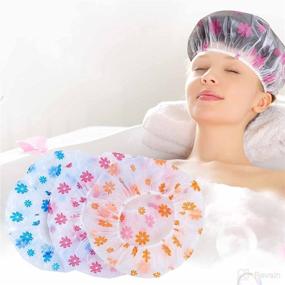 img 3 attached to 🛁 Elastic Reusable Bathing Tools & Accessories - Waterproof Plastic Caps for Optimal Performance