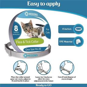 img 2 attached to 🐱 Adjustable Cat Collar with 8-Month Validity Period - Fits All Cats, Ideal Kitten Collar, High-Quality Pet Supplies