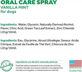 img 2 attached to Спрей для ухода за полостью рта TropiClean'S Vanilla Mint: сохраните дыхание вашей собаки свежим и здоровым!