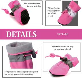 img 1 attached to SATTARO Protector Anti Slip Pavement Reflective Dogs best - Apparel & Accessories