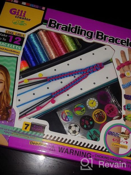 img 1 attached to DIY Friendship Bracelet Making Kit For Girls Ages 6-12 - GILI Jewelry Maker Kids Craft Kits Toys Birthday Christmas Gifts review by Jessica Erwin