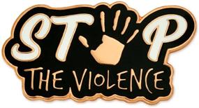 img 3 attached to Show Your Support For Stop The Violence Movement With PinMart'S Enamel Lapel Pin!