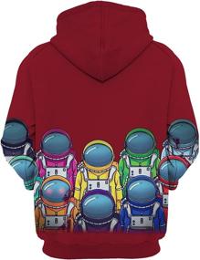 img 2 attached to HERSESI Realistic Digital Pullover Sweatshirt Boys' Clothing ~ Fashion Hoodies & Sweatshirts