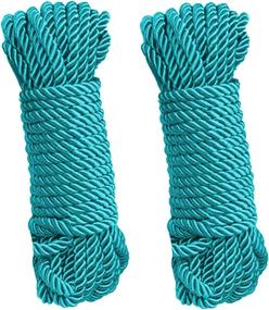 img 4 attached to Multi Purpose Polyester Twisted Tie Downs Turquoise