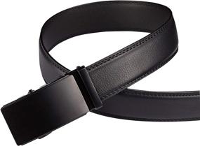 img 2 attached to Haixun Ratchet Automatic LeatherSlide Elegant Men's Accessories : Belts