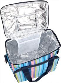 img 2 attached to Yodo 18L Insulated Soft Cooler Bag - Keeps Food & Drinks Cold Up To 4-6 Hours, Perfect For Family Reunion, Party, Beach Picnic, Sporting Music Events & Everyday Meals At Work.