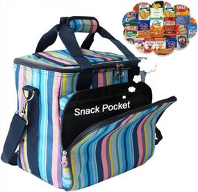 img 1 attached to Yodo 18L Insulated Soft Cooler Bag - Keeps Food & Drinks Cold Up To 4-6 Hours, Perfect For Family Reunion, Party, Beach Picnic, Sporting Music Events & Everyday Meals At Work.