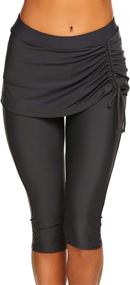 img 1 attached to Sheshow Womens Skirted Leggings Sports Women's Clothing in Swimsuits & Cover Ups