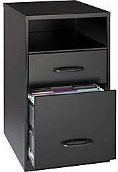img 1 attached to 📁 Lorell File Cabinet 24.5H x 14.3W x 18D Black: Stylish and Functional Storage Solution