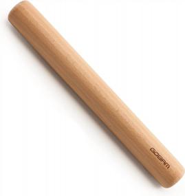 img 4 attached to GOBAM Wood Rolling Pin: The Perfect Dough Roller For Baking Cookies, Pie, Pizza & More - 13 X 1.38 Inches