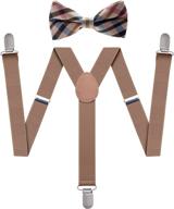 checkered suspender and bowtie set for men's accessories: ties, cummerbunds & pocket squares логотип