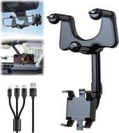 convenient 360° rotatable and retractable car phone holder for all mobile phones and cars logo