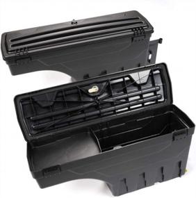 img 3 attached to Lockable SwingCase Truck Bed Toolbox Set For 2015-2019 Ford F150 - Passenger And Driver Side Storage Boxes Pair By CHEDA