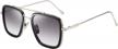 feisedy retro 70s aviator sunglasses tony sunglasses trendy women square sun glasses b2510 logo