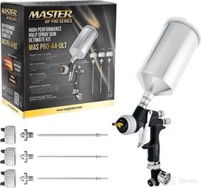 img 4 attached to 🎨 Master Pro 44 Series High Performance HVLP Spray Gun Ultimate Kit: Perfect for Automotive, Woodworking, and More!