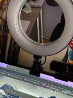 img 1 attached to RGB 8'' Ring Light With Clamp, 11 Light Modes & 10 Brightness Levels For Video Conferencing, YouTube Videos, Selfies, Makeup And Live Streaming review by Andrew Enriquez