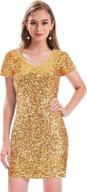 💃 shimmer in style: maner women's sequin glitter bodycon dresses for a glamorous look logo