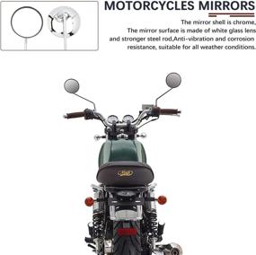 img 2 attached to DREAMIZER Motorcycle Rear View Mirror - 7/8&#34