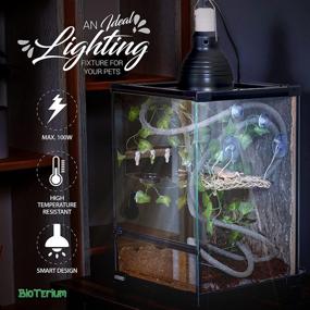 img 1 attached to 🦎 BIOTERIUM Reptile Heat Lamp Bulb: Full Spectrum UVB/UVA Basking Light for Terrarium - 75 Watt Self-Ballasted Vapor Bulb