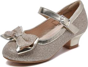 img 3 attached to 👠 Enchanting DeerBunny Glitter Wedding Shoes: Perfect Toddler & Little Girls' Flats